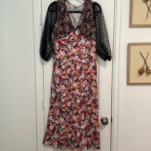 flower maxi dress